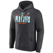 Miami Dolphins 2022 Playoffs Our Time Charcoal Pullover 2D Hoodie