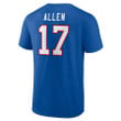 Buffalo Bills Josh Allen Royal T-Shirt