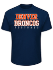 Denver Broncos Navy Short Sleeve Unisex T-Shirt