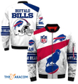 American Football Team Bisons Bills 3D Printed Unisex Bomber Jacket