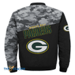 Green Bay American Football Team Packers Aaron Rodgers Camo 3D Printed Unisex Bomber Jacket