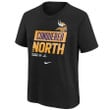 Black Minnesota Vikings 2022 NFC North Division Champions Unisex T-Shirt