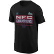 New York Giants NFC Champions NFL Super Bowl LVII Black T Shirt