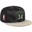 Giannis Antetokounmpo 34 Bucks Logo 2023 NBA Fitted Hat Cap