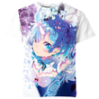 Rem From Re Zero 3D T-shirt For Men And Women
