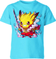 Monkey D Luffy One Piece x Pikachu From Pokemon 3D T-shirt