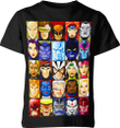 X-Men Characters Black 3D T-shirt Gift For Fans