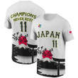 Japan Yu #11 Champions Never Rest World Baseball Classic 3D T-Shirt