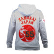 Japan Baseball Flag Samurai Japan Murakami #55 World Baseball Classic Gray 3D Hoodie