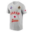 Japan Baseball Flag Samurai Japan Masataka #34 World Baseball Classic Gray 3D T-Shirt