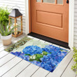Blue Hydrangeas Non-Slip Printed Doormat Home Decor Gift Ideas