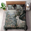 A Deer In Nature Printed Bedding Set Bedroom Decor Animal Ukiyo E Design