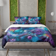 A dazzling Street Art With Galaxy Theme Printed Bedding Set Bedroom Decor Graffiti Design