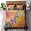 A Magical Unicorn Filled Meadow Printed Bedding Set Bedroom Decor For Kids