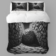 A Massive Boulder Rolling Printed Bedding Set Bedroom Decor Realistic Illustration Design