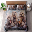 A Group Of Tiny Otters Printed Bedding Set Bedroom Decor For Kids Animal Painting Design