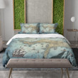 A Nautical Sea Region Map Printed Bedding Set Bedroom Decor World Map Design