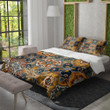 A Mosaic Nostagic Pattern Printed Bedding Set Bedroom Decor Tile Pattern Design