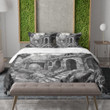 An Ancient Ruin Printed Bedding Set Bedroom Decor Drawing Architecture Design