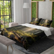 A Serene Forest Printed Bedding Set Bedroom Decor Realistic Landscape Design