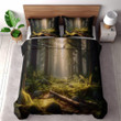 A Serene Forest Printed Bedding Set Bedroom Decor Realistic Landscape Design