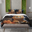 A Mischievous Cat Printed Bedding Set Bedroom Decor Animal Design
