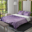 A Purple And White Shimmering Diamonds Printed Bedding Set Bedroom Decor