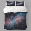 A Pastel Pink And Blue Galaxy Printed Bedding Set Bedroom Decor Watercolor Galaxy Design