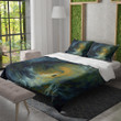 A Person Standing On A Vortex Printed Bedding Set Bedroom Decor Abstract Design