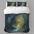 A Person Standing On A Vortex Printed Bedding Set Bedroom Decor Abstract Design