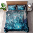 A Shiny Crystal Surface Printed Bedding Set Bedroom Decor