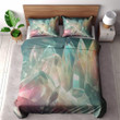 A Radiant Glowing Enchanted Crystal Texture Printed Bedding Set Bedroom Decor