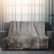 Old Gray Concrete Wall With Cracks Printed Sherpa Fleece Blanket Texture Design