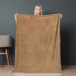 Plywood Board Printed Sherpa Fleece Blanket Wood Texture Design