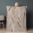 Pale Palette Wooden Printed Sherpa Fleece Blanket Texture Design