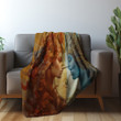 Peace And Unity Printed Sherpa Fleece Blanket Socially Conscious Design