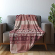Pink Tribal With Geometric Lines Printed Sherpa Fleece Blanket Pointillist Dots And Dashes