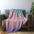 Pastel Color Blending Printed Sherpa Fleece Blanket Simple Design