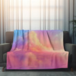 Rainbow Cloudy Sky Printed Sherpa Fleece Blanket Summer Design