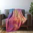 Rainbow Cloudy Sky Printed Sherpa Fleece Blanket Summer Design