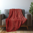 Ruby Red Concrete Printed Sherpa Fleece Blanket Texture Design