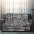 Realistic Old Gray Brick Wall Printed Sherpa Fleece Blanket Texture Design