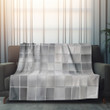 Shades Of Gray And White Printed Sherpa Fleece Blanket Gradient Design