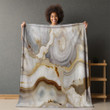 Some Marble Agate Made Of Crystals Printed Sherpa Fleece Blanket