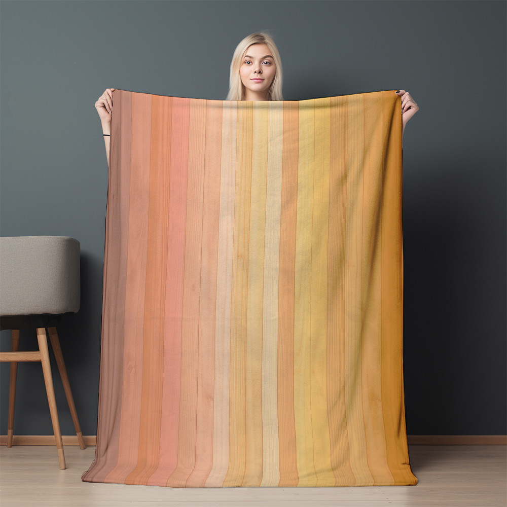 Subtle Gradients Wood Printed Sherpa Fleece Blanket Texture Design