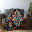 Symmetrical Of Kaleidoscopes Printed Sherpa Fleece Blanket Geometric Pattern Design