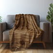 Wood Texture With Wooden Grain Printed Sherpa Fleece Blanket Texture Design