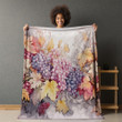 Fall Harvest Season Autumn Design Printed Sherpa Fleece Blanket
