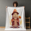 Cute And Beautiful Mouse In Clothes Printed Printed Sherpa Fleece Blanket