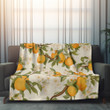 Sweetness Of Apricots Fruit Pattern Design Printed Sherpa Fleece Blanket
